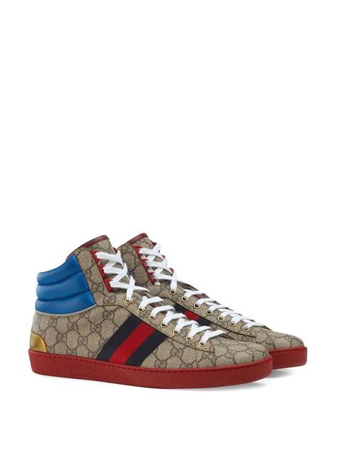 gucci ace gg high top|gucci high tops women's.